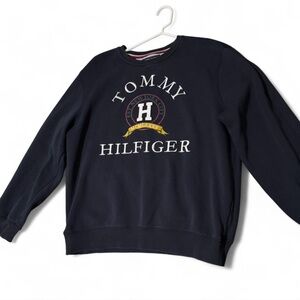 Tommy Hilfiger Men's Dark Blue Crewneck Sweater